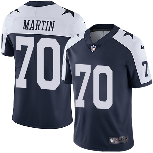 2019 men Dallas Cowboys 70 Martin blue Nike Vapor Untouchable Limited NFL Jersey